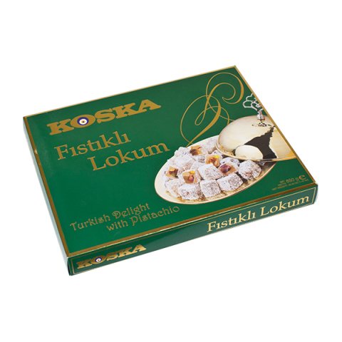 650 g Hindistan Cevizi Kaplı Fıstıklı Lokum